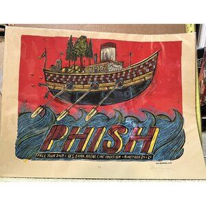 24” X 18” 2009 Phish Poster Artist Proof 1/1 Signed Dan Grzeca Cincinnati Only 1